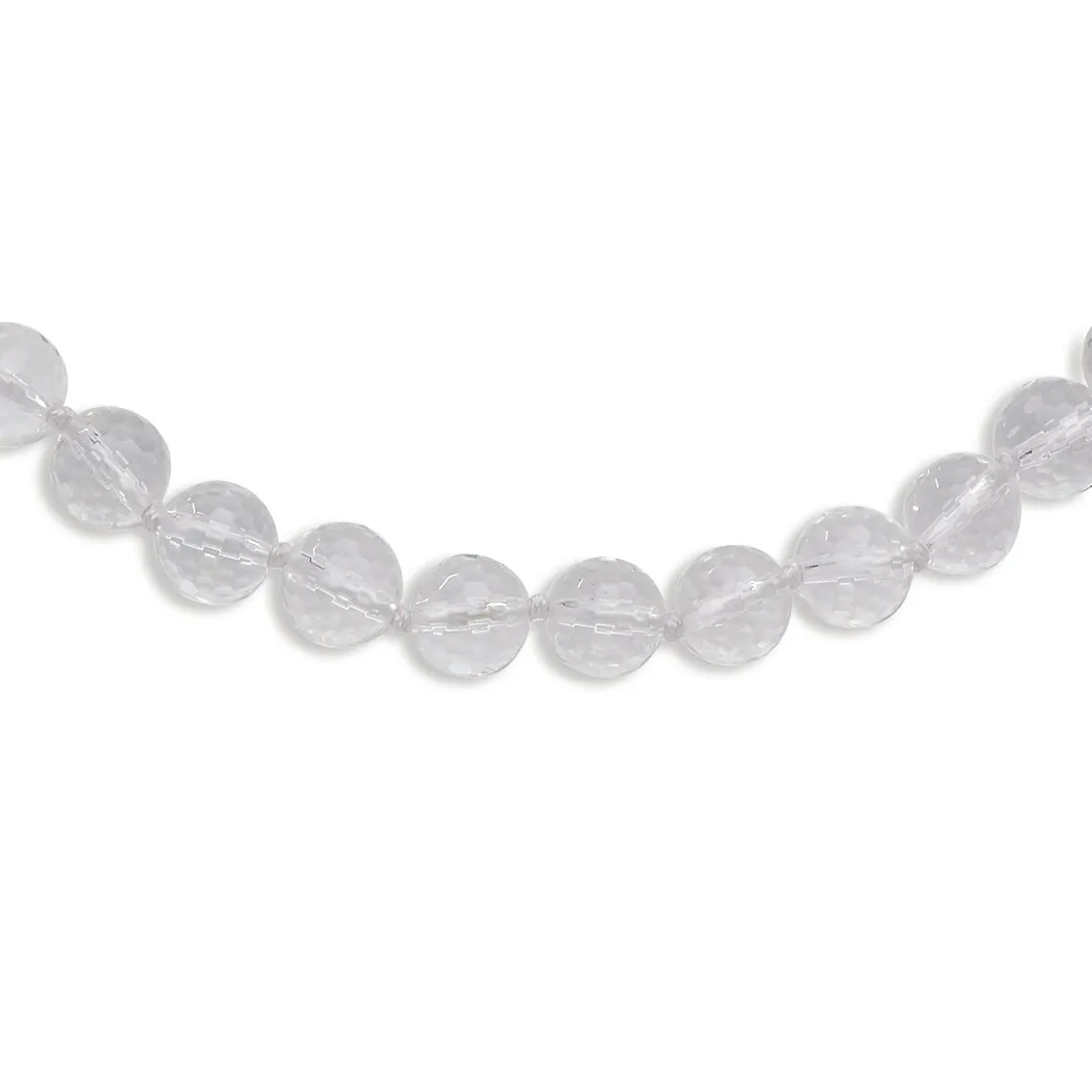 10-10.5mm Faceted Crystal Necklace
