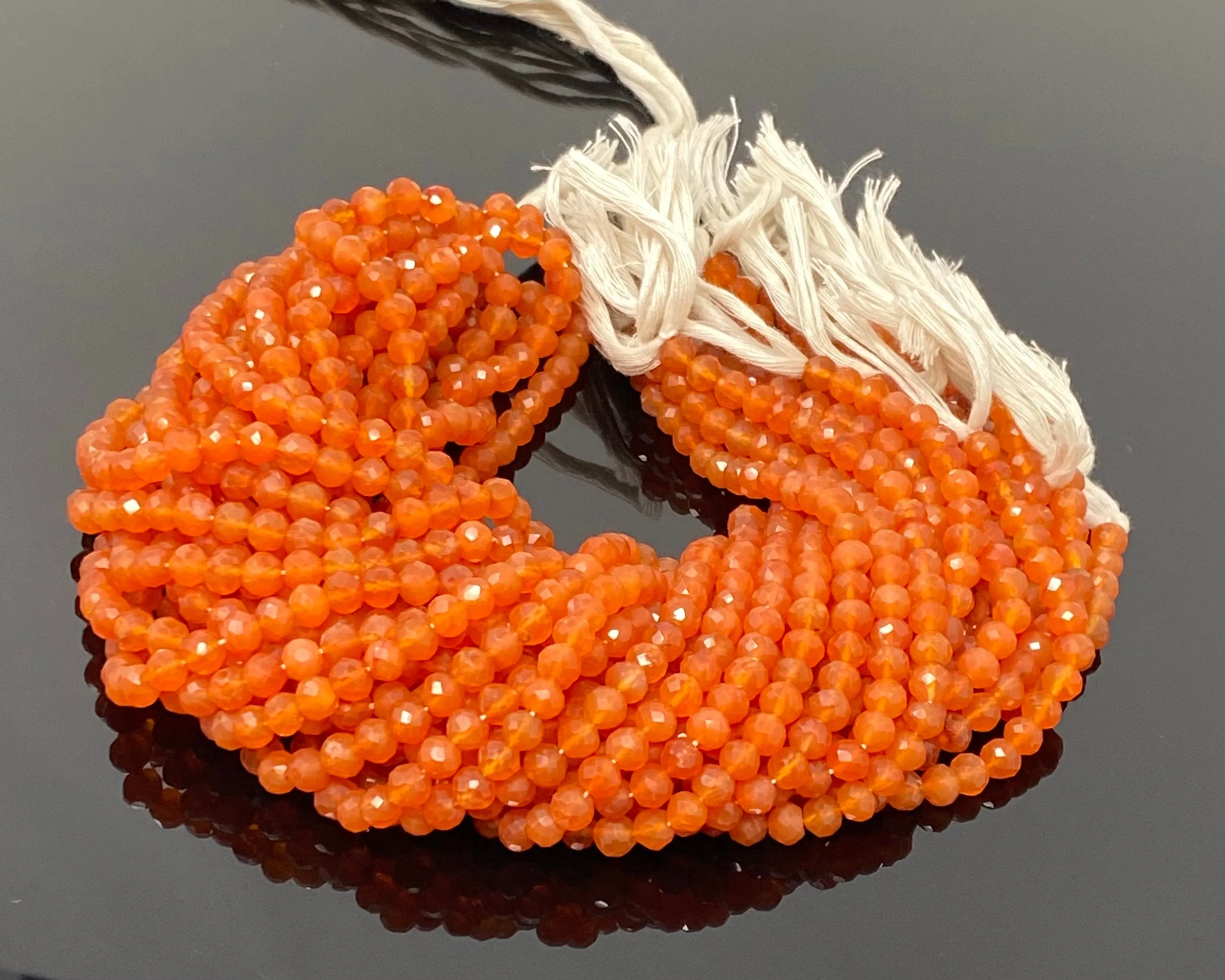 10” Carnelian Gemstone Beads, Natural Carnelian Faceted Round  Beads, Jewelry Supplies Bulk Wholesale Beads, 5.5mm - 6mm