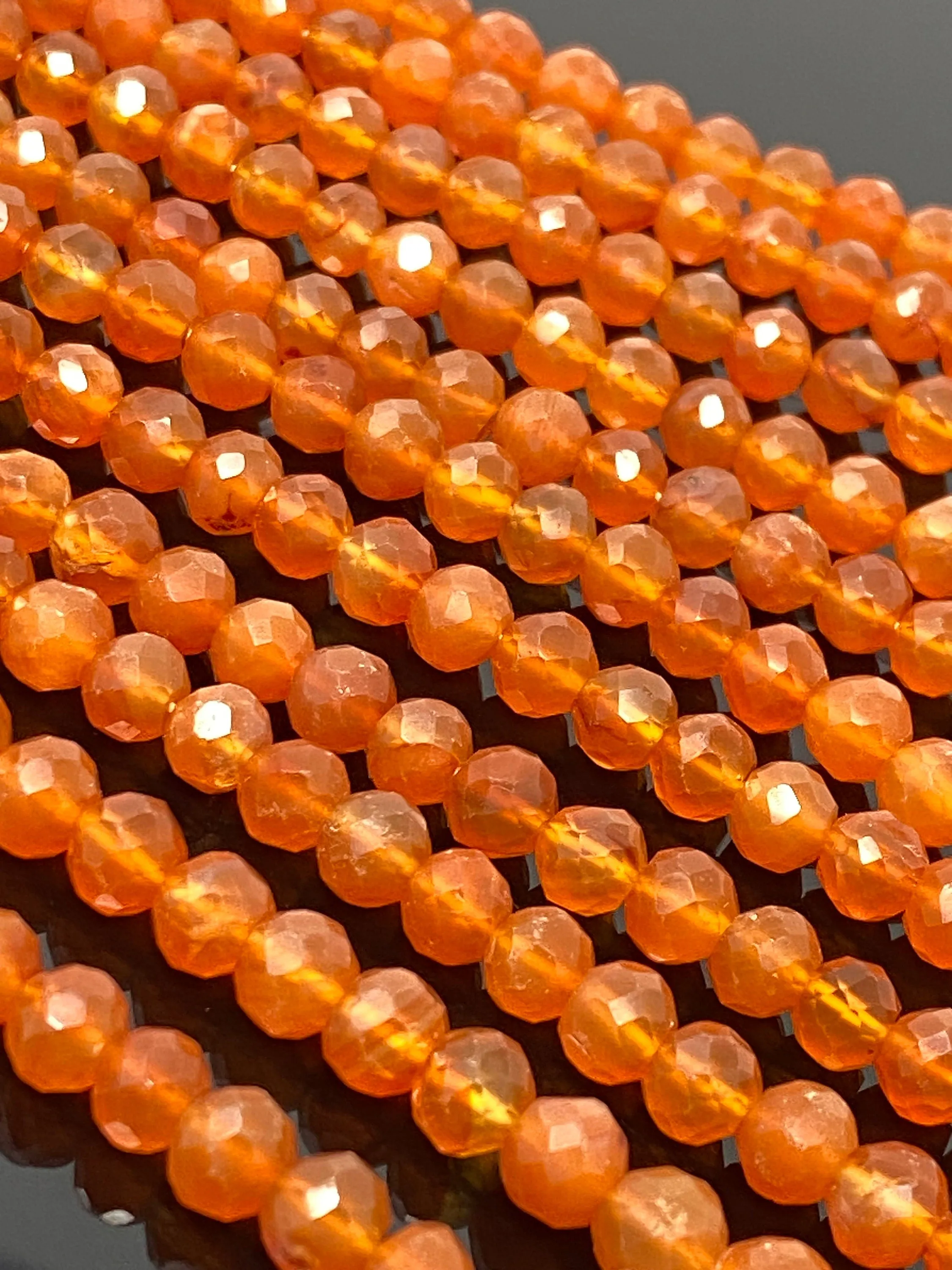 10” Carnelian Gemstone Beads, Natural Carnelian Faceted Round  Beads, Jewelry Supplies Bulk Wholesale Beads, 5.5mm - 6mm