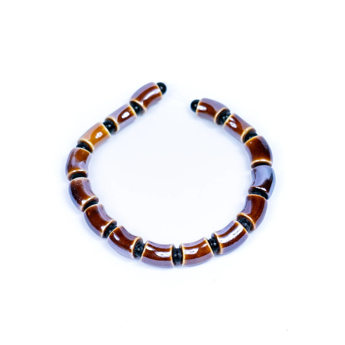 15PCS For about 5mm leather ceramic short tube for Jewelry supply Findings -D-5-5-265