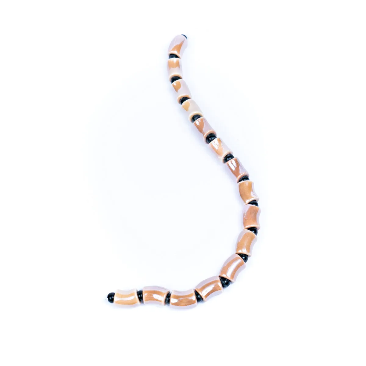 15PCS For about 5mm leather ceramic short tube for Jewelry supply Findings -D-5-5-265