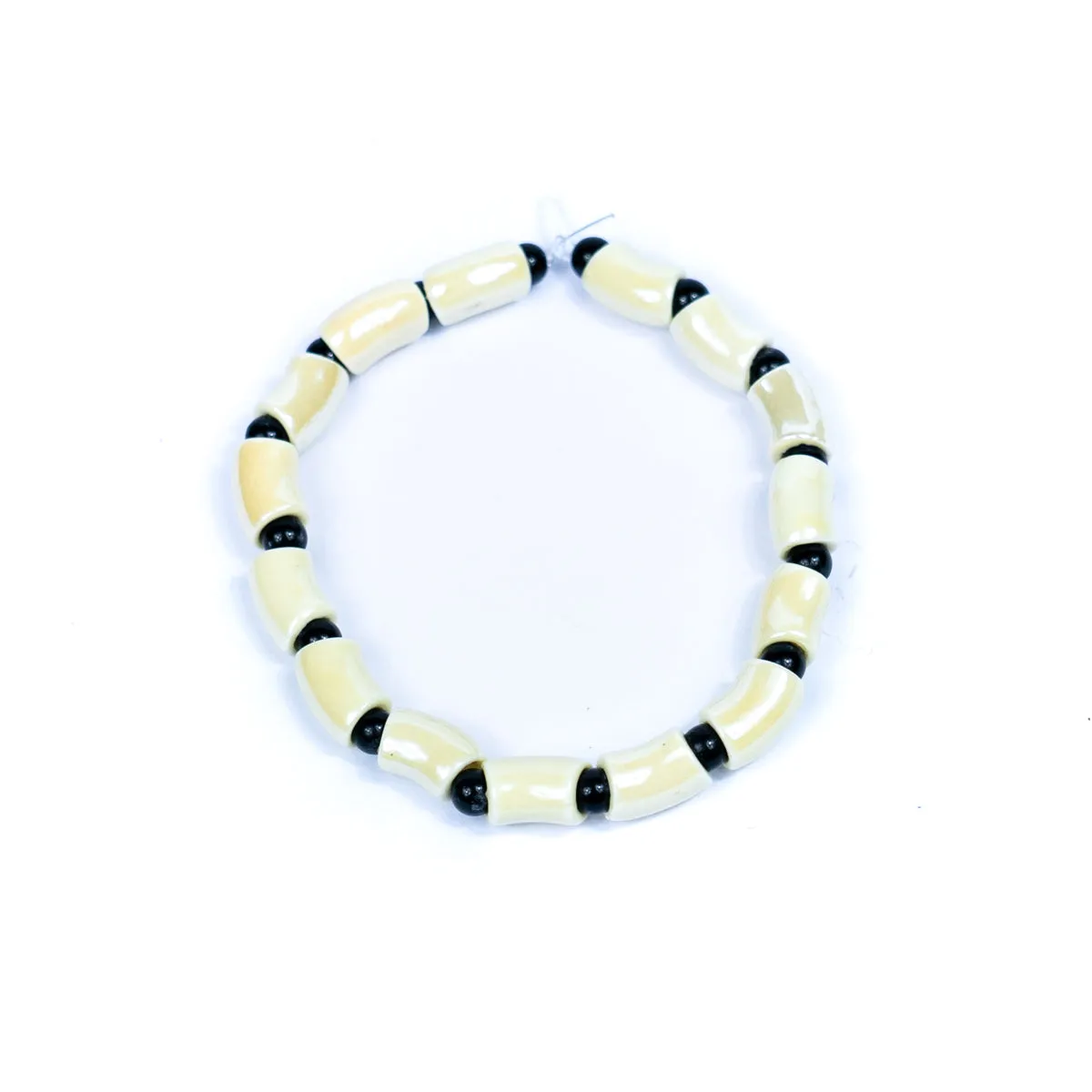 15PCS For about 5mm leather ceramic short tube for Jewelry supply Findings -D-5-5-265