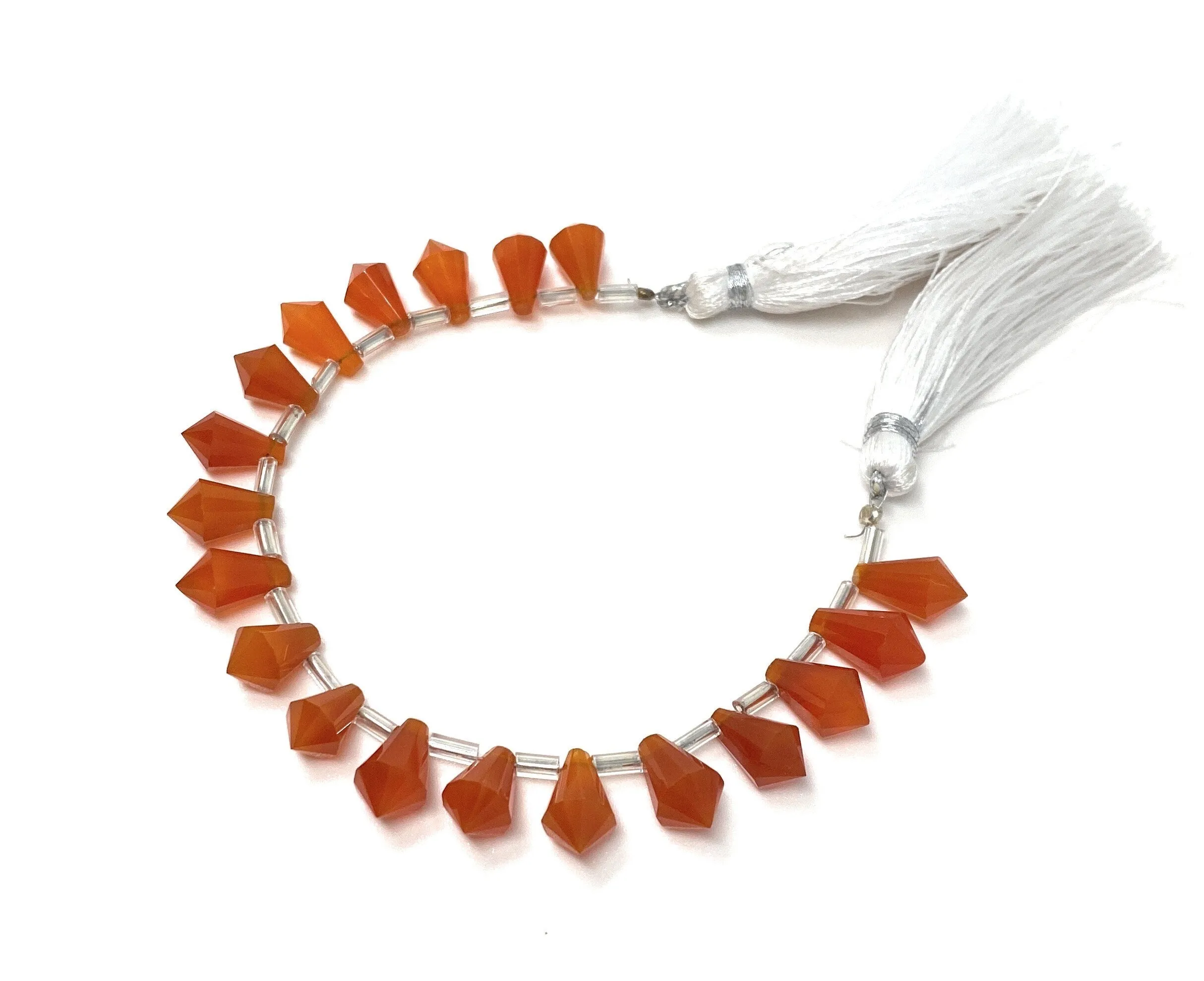 18 Pcs Carnelian Gemstone Fancy Faceted Drop Beads, Natural Carnelian Beads,  Bulk Wholesale Beads Jewelry Supplies for Jewelry Making,