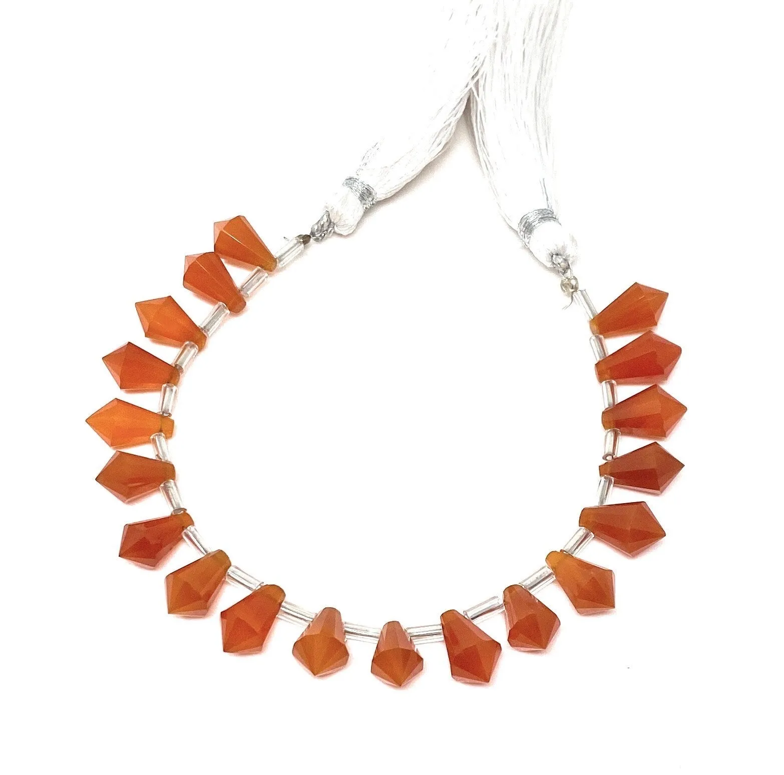 18 Pcs Carnelian Gemstone Fancy Faceted Drop Beads, Natural Carnelian Beads,  Bulk Wholesale Beads Jewelry Supplies for Jewelry Making,