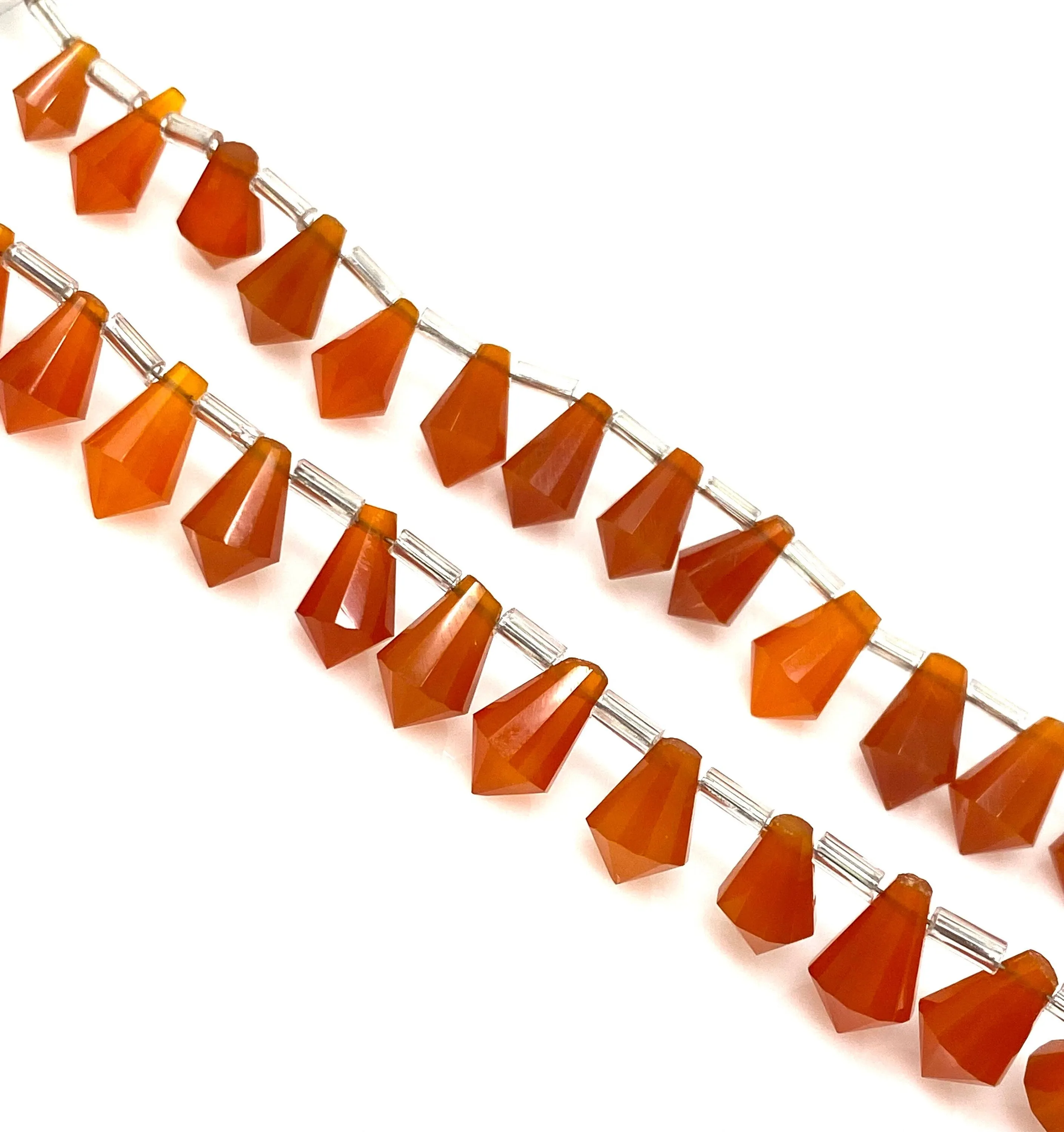 18 Pcs Carnelian Gemstone Fancy Faceted Drop Beads, Natural Carnelian Beads,  Bulk Wholesale Beads Jewelry Supplies for Jewelry Making,