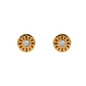 18k Rose Gold Diamond Earrings Timeless