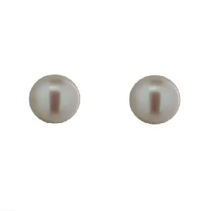 18K Yellow Gold 4 mm Cultivated Pearl Screwback Earring
