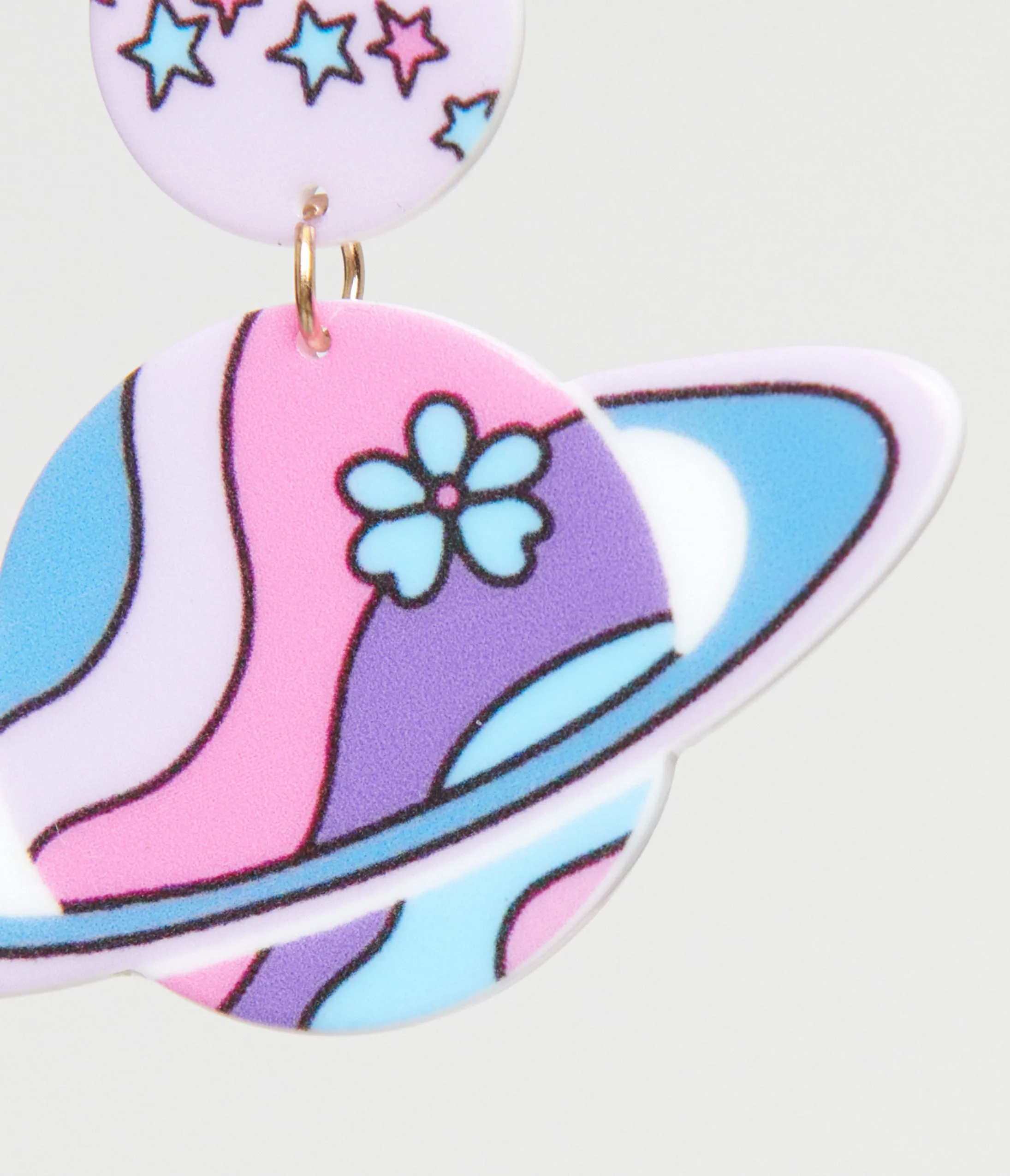 1960s Pastel Saturn Earrings
