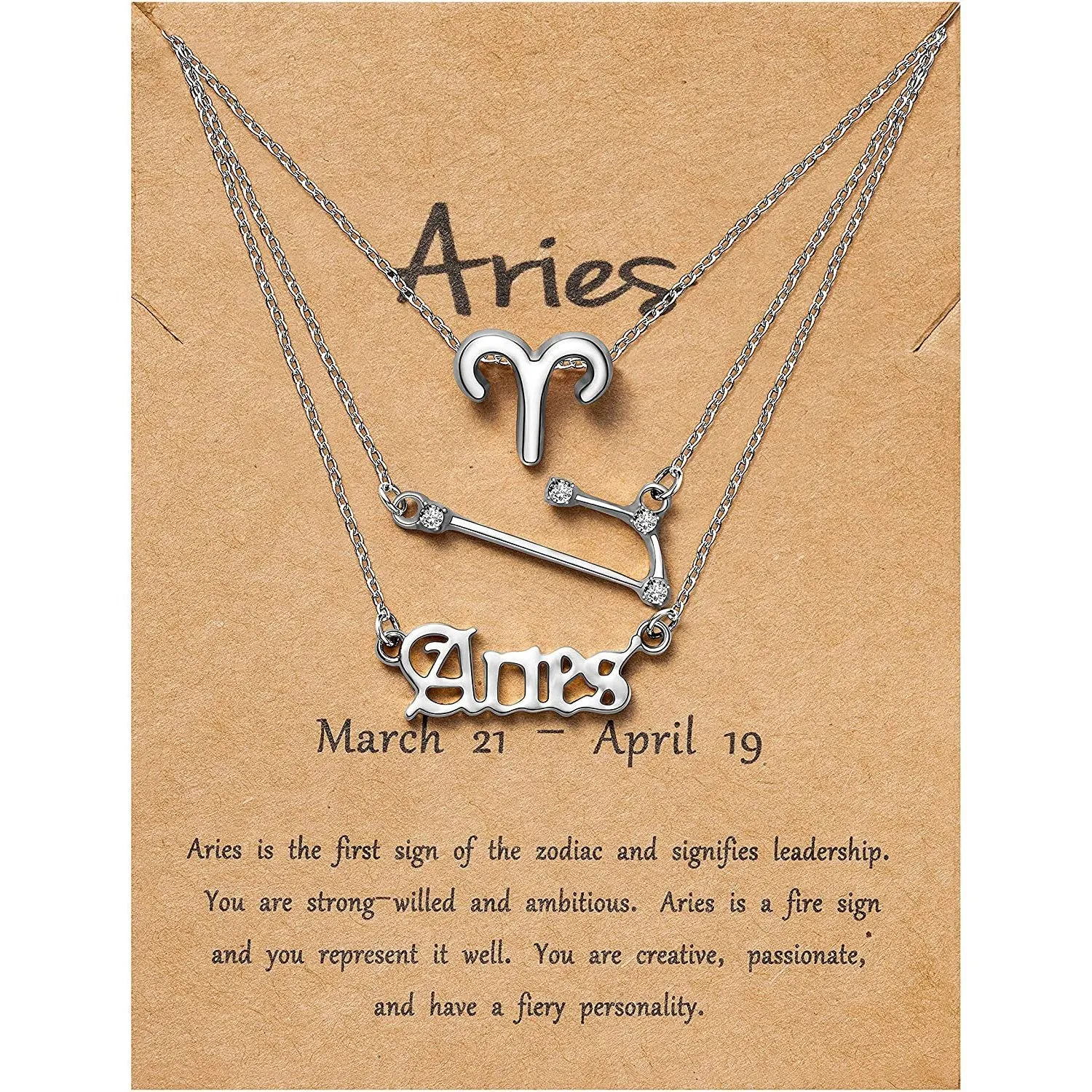 3-Piece: Constellation Zodiac Layer Necklaces