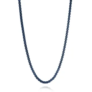 3.3 Round Box Chain Navy Blue Stainless Steel | Italgem Steel