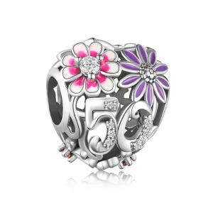50th Birthday Bloom Charm