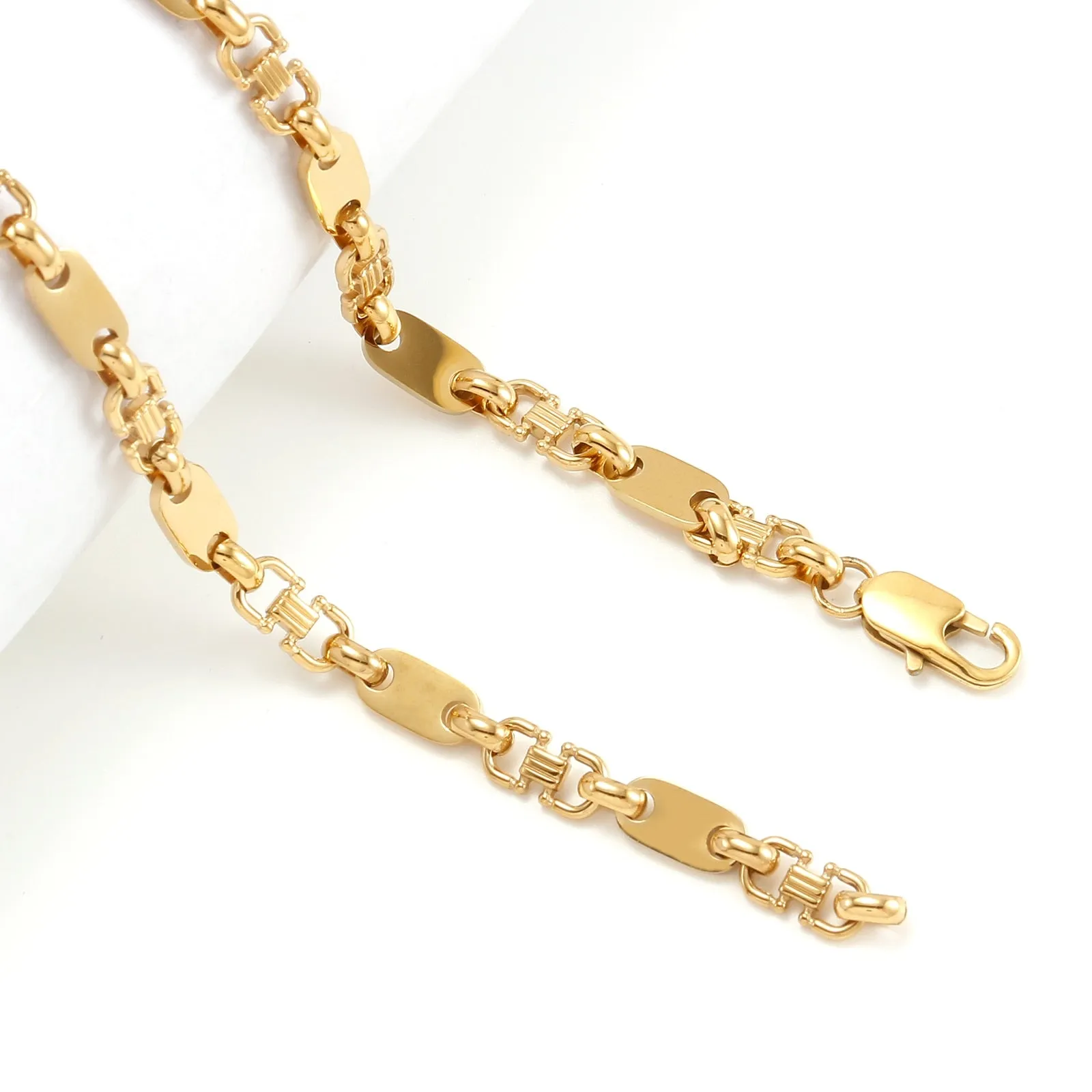 6mm Granny Chic Coffee Beans Chain Necklace for Women Men