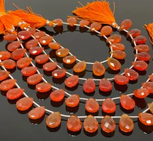 8" Carnelian Gemstone Beads, Natural Carnelian Bulk Beads Wholesale Jewelry Supplies for DIY Jewelry Making , 14x10mm