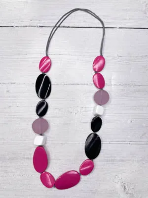 Alisha D Women's Adjustable Statement Handmade Wood Necklace