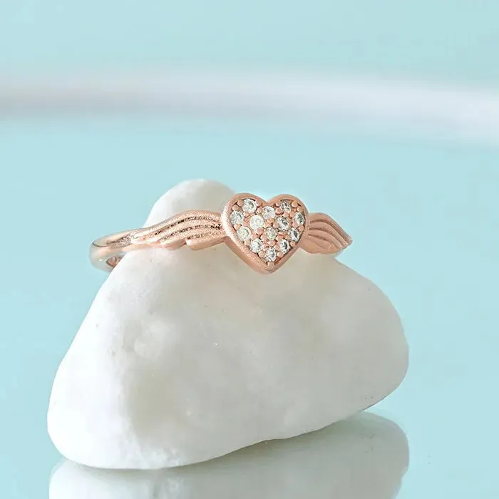 Angelic Embrace Rose Gold Ring