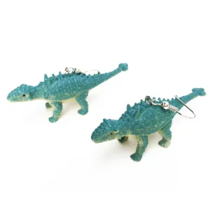 Ankylosaurus Statement Dangle Earrings