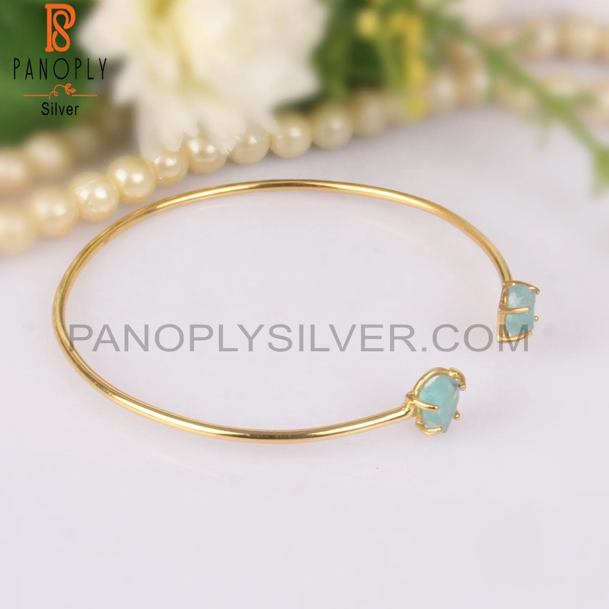 Apatite 925 Quality Openable Rough Bangles