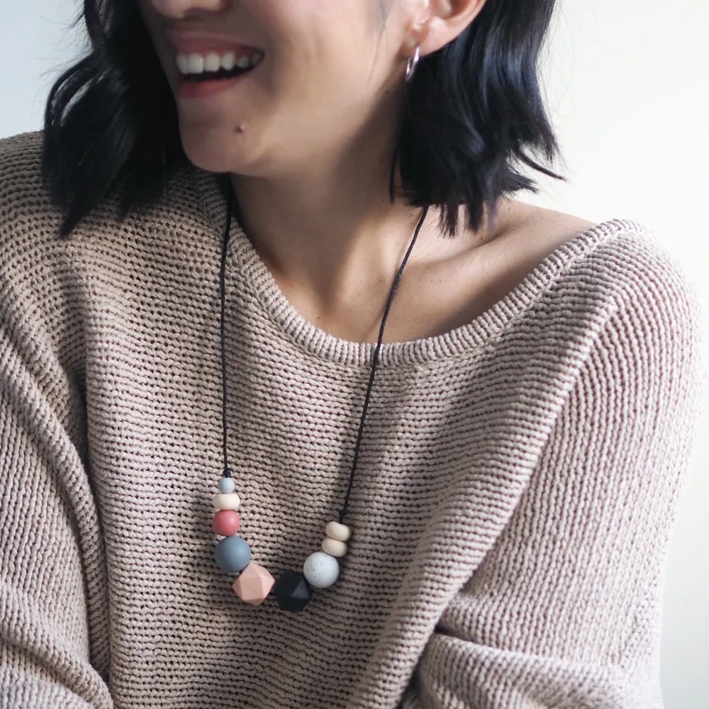 Bexley Silicone Teething Necklace by East London Baby Co