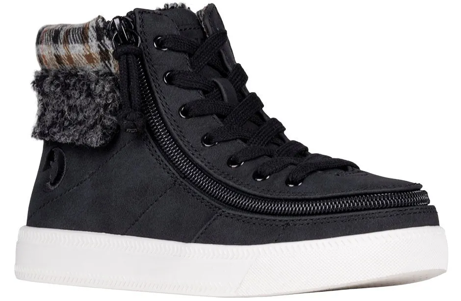 Billy Cuff II Kids Black High Top Adaptive Sneaker (EasyOn)