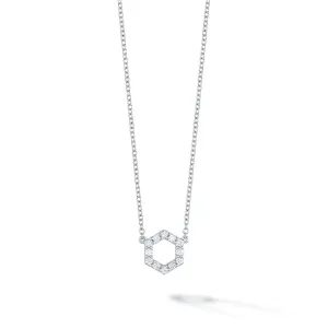 Birks Iconic White Gold Diamond Bee Chic Necklace