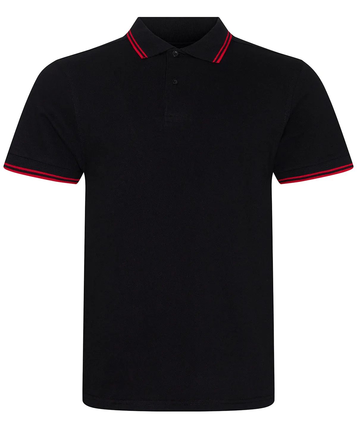 Black/Red - Stretch tipped polo