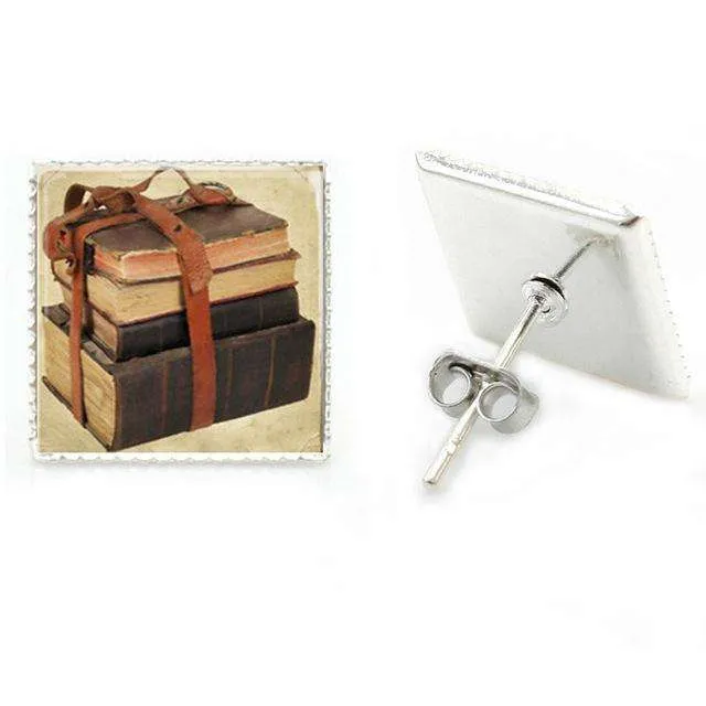 Bookish Vintage  stud earrings
