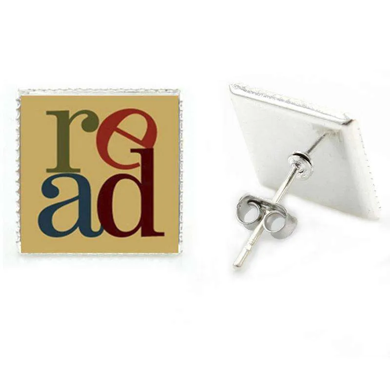 Bookish Vintage  stud earrings
