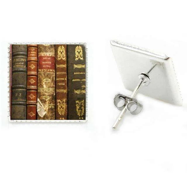 Bookish Vintage  stud earrings
