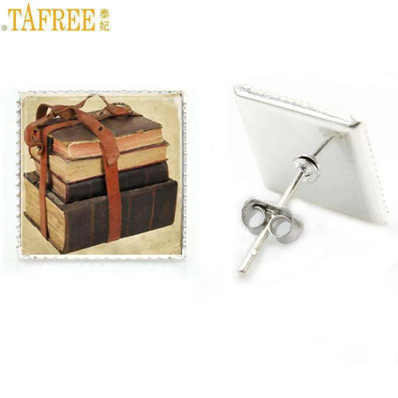 Bookish Vintage  stud earrings