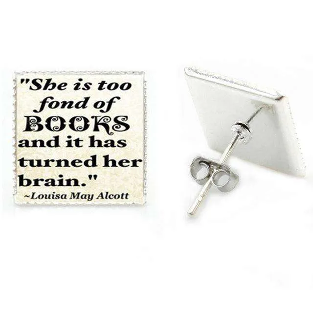 Bookish Vintage  stud earrings