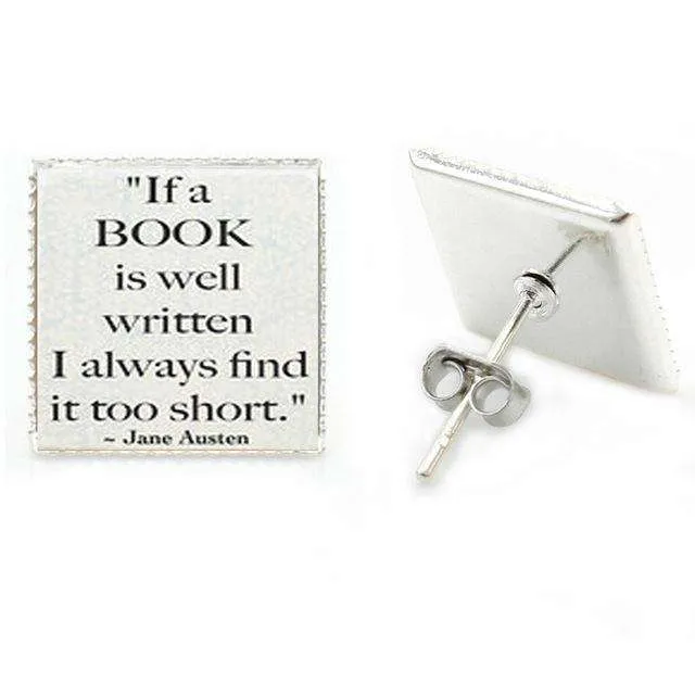Bookish Vintage  stud earrings