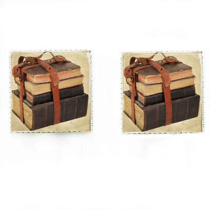 Bookish Vintage  stud earrings