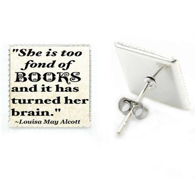 Bookish Vintage  stud earrings