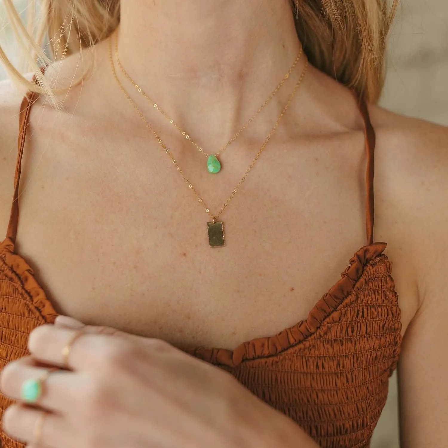 box charm necklace