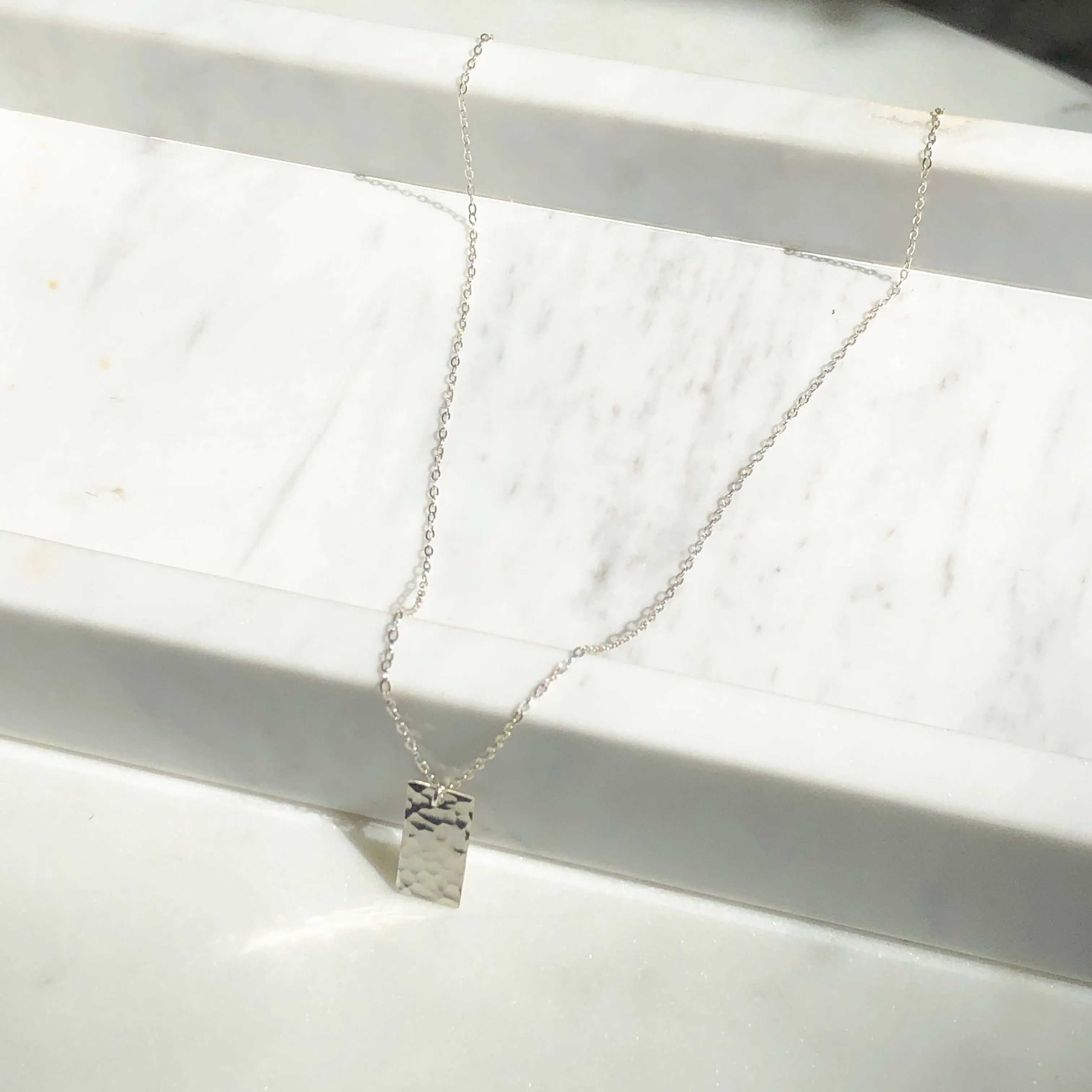 box charm necklace