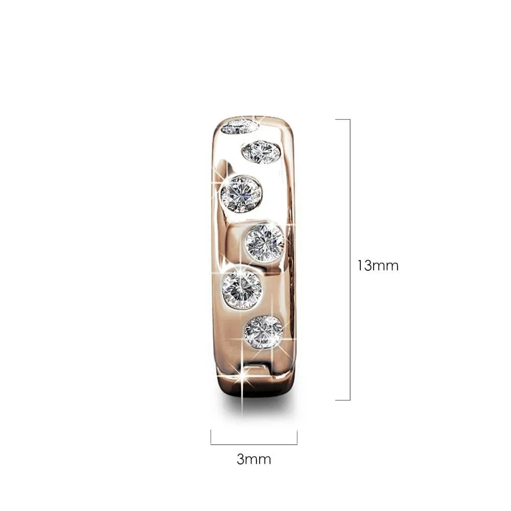 Boxed Ecliptic Rose Gold Set Adorned with SWAROVSKI® Crystals