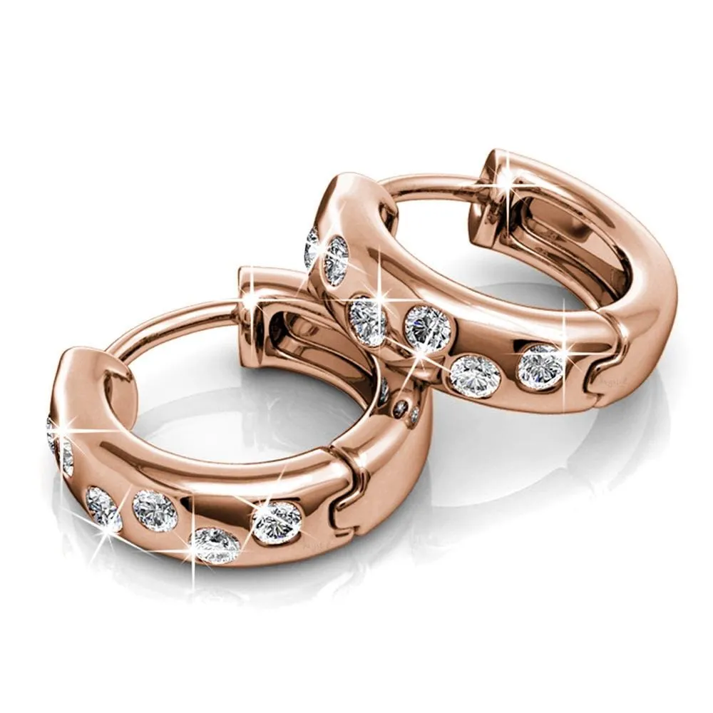Boxed Ecliptic Rose Gold Set Adorned with SWAROVSKI® Crystals