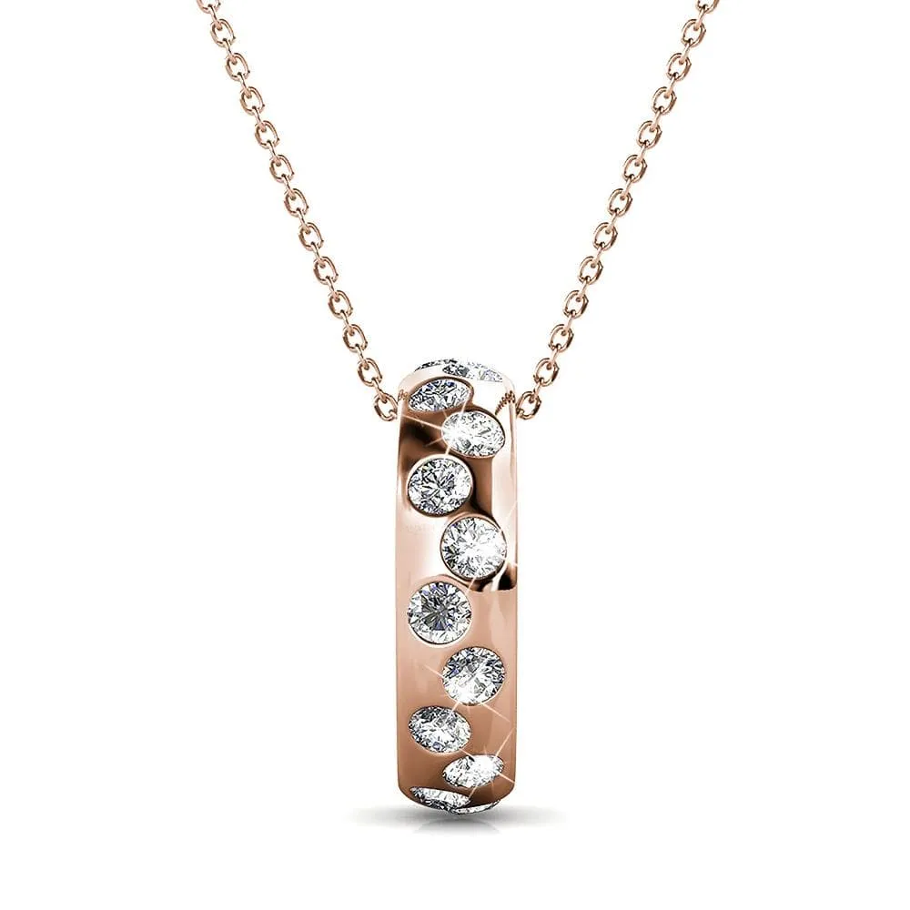 Boxed Ecliptic Rose Gold Set Adorned with SWAROVSKI® Crystals