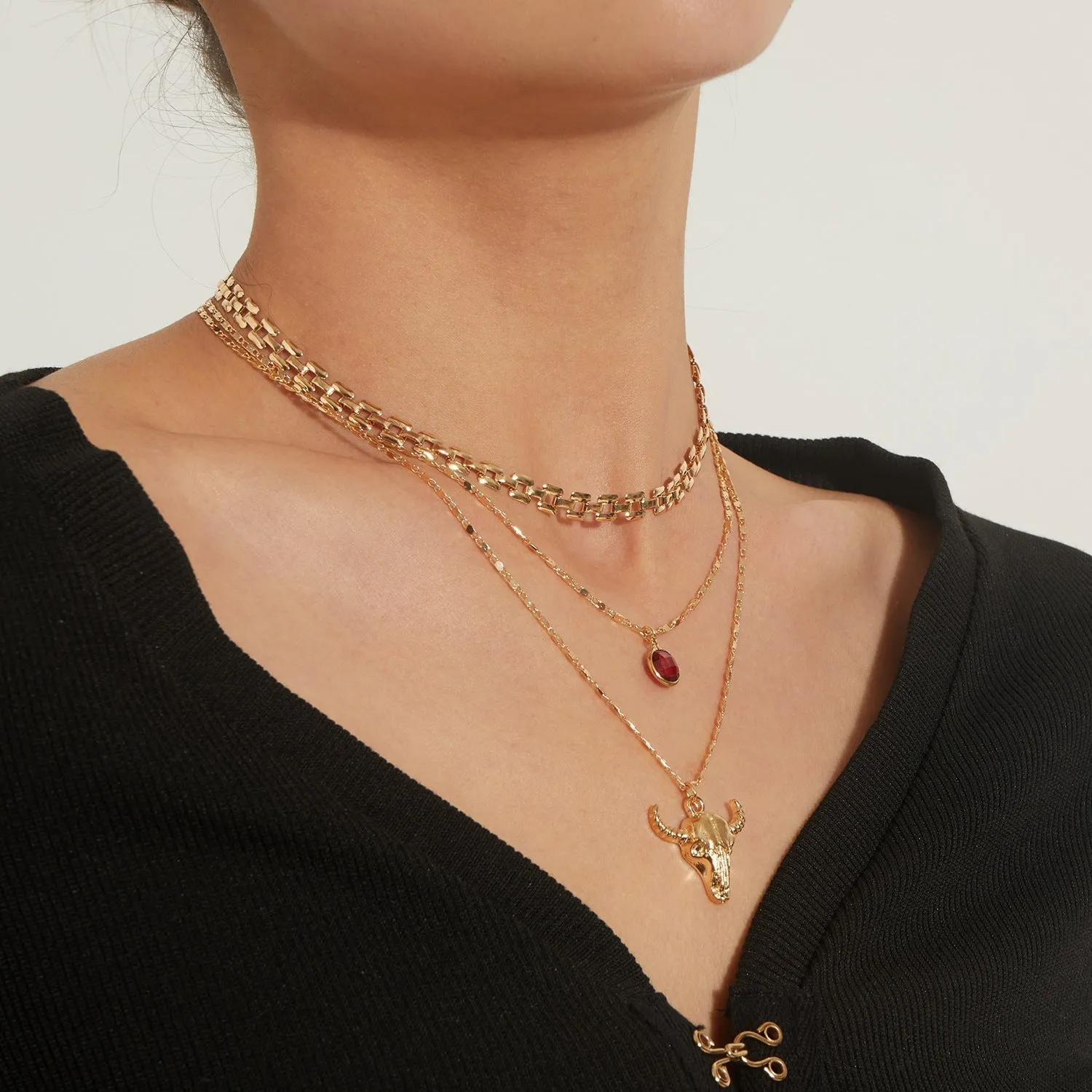 Bull Head Necklace