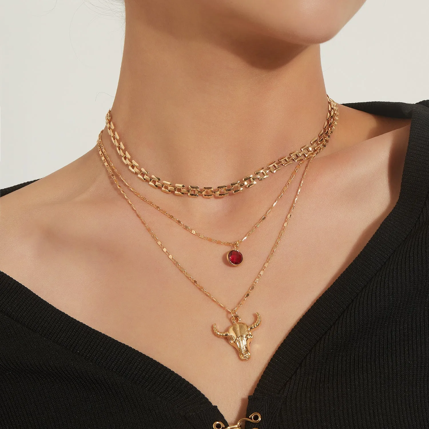 Bull Head Necklace