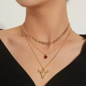 Bull Head Necklace