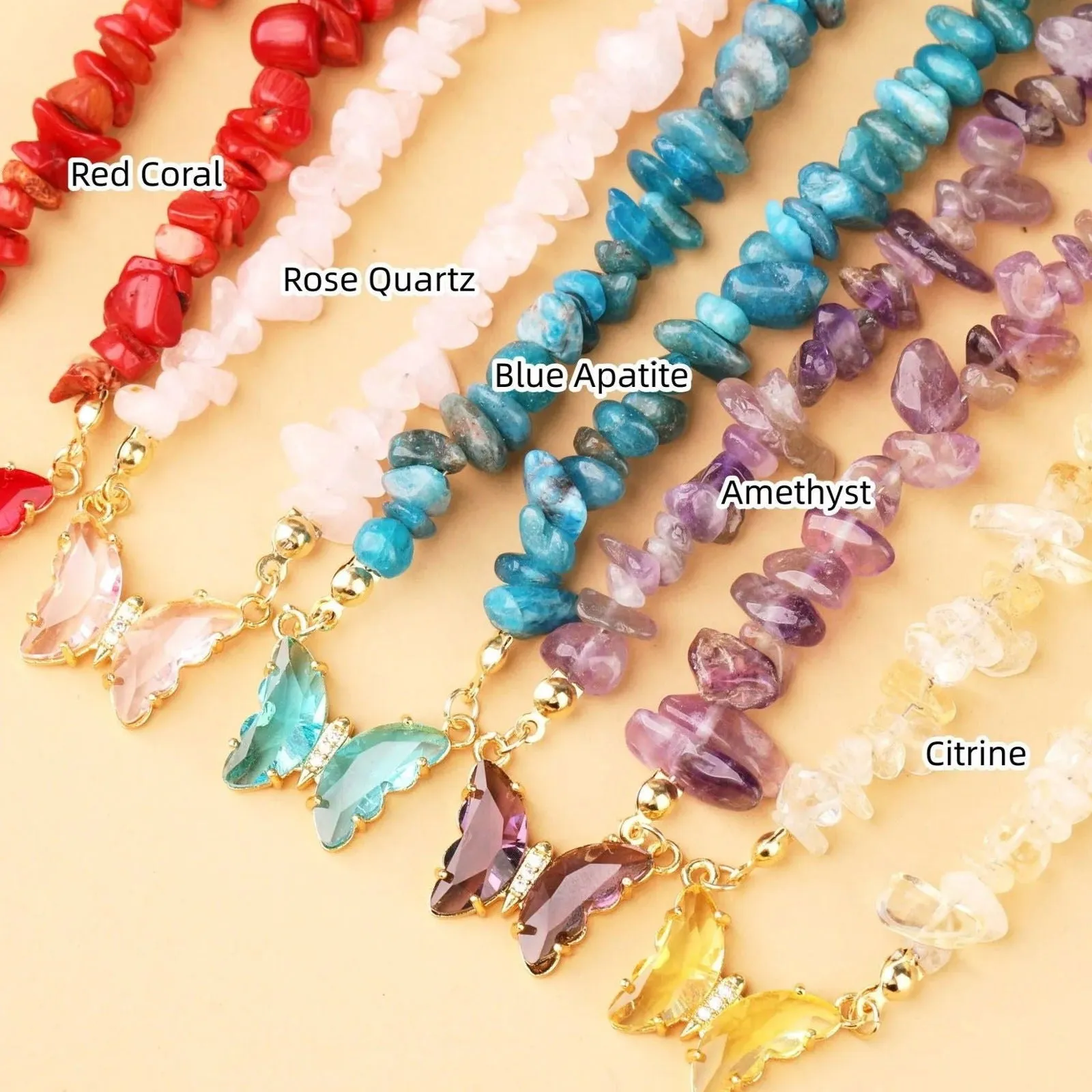 Butterfly Charms Necklace Collection
