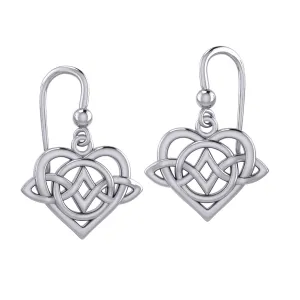 Celtic Eternal Love Bythol Sterling Silver Earrings – Timeless Symbol of Love and Devotion by Peter Stone Jewelry TER2189