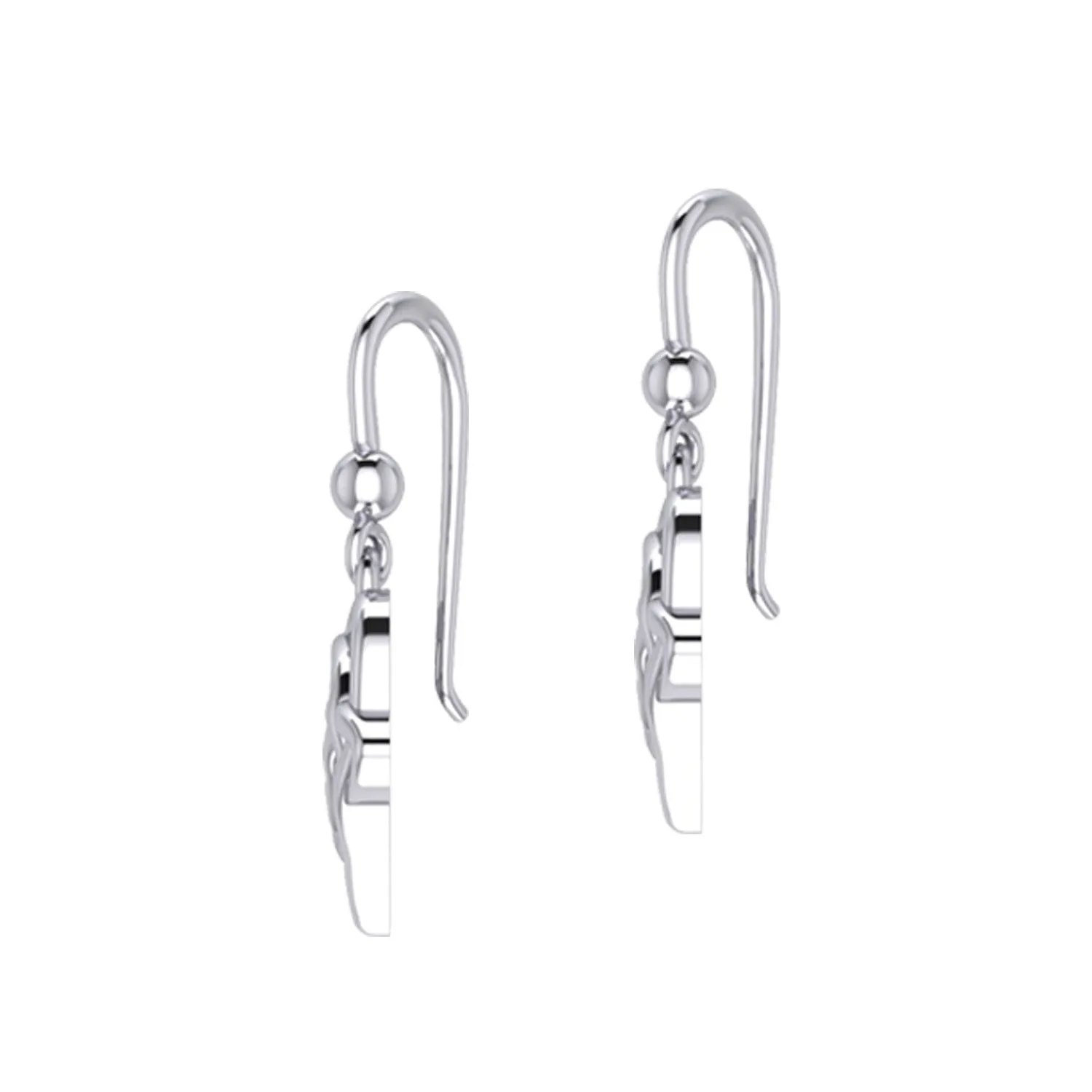 Celtic Eternal Love Bythol Sterling Silver Earrings – Timeless Symbol of Love and Devotion by Peter Stone Jewelry TER2189