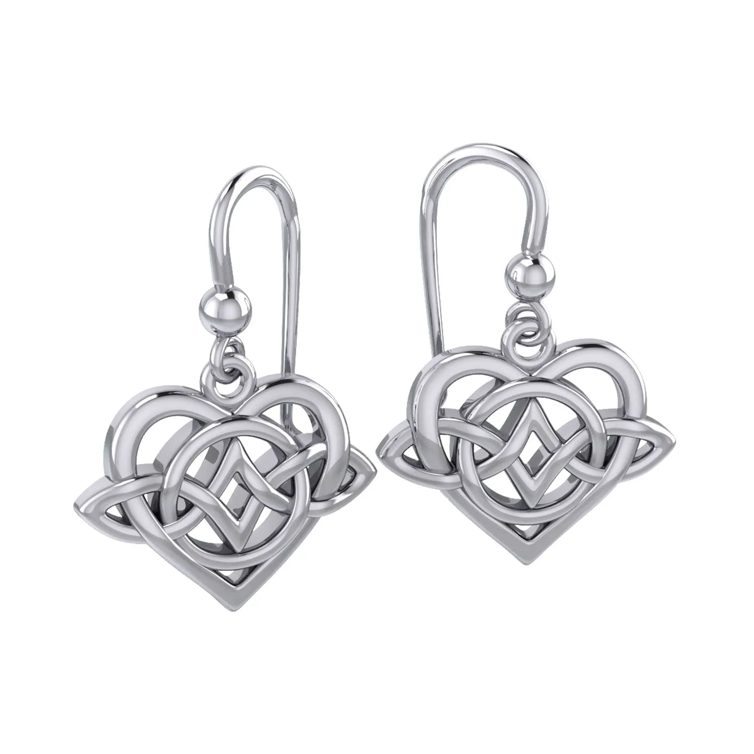 Celtic Eternal Love Bythol Sterling Silver Earrings – Timeless Symbol of Love and Devotion by Peter Stone Jewelry TER2189