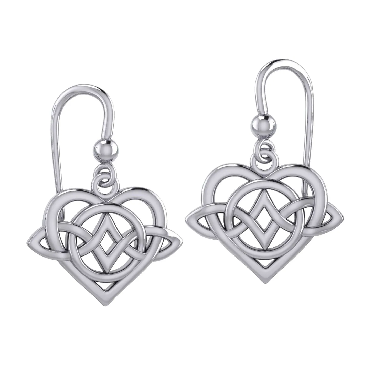 Celtic Eternal Love Bythol Sterling Silver Earrings – Timeless Symbol of Love and Devotion by Peter Stone Jewelry TER2189