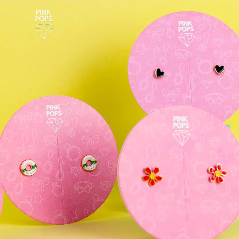 Charming Heart Funky Ear Studs