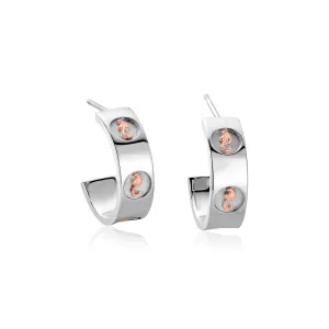 Clogau Tree of Life Insignia Hoops Silver
