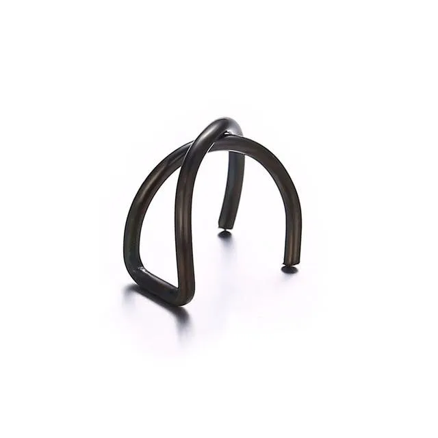 Cuffs Leaf Clip Earrings