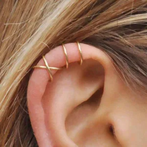 Cuffs Leaf Clip Earrings